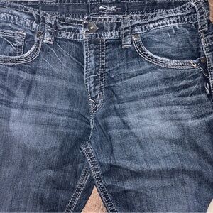 Silver Jeans Men's Dark Blue Relaxed Jeans 34x32